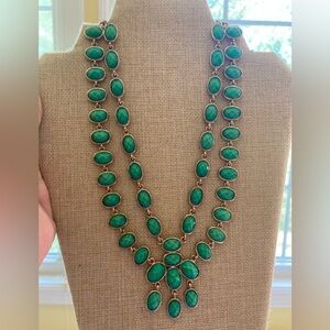 Amrita Singh‎ Green Statement Bib Necklace